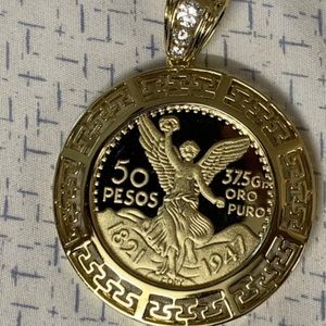 Viva México 50 Pesos Coin Pendant